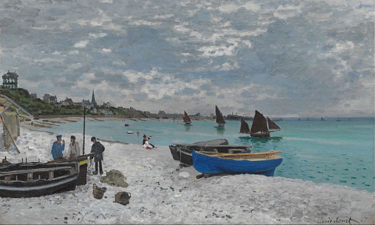 MOnet - The Beach at St Adresse Normandy - VBT Biking