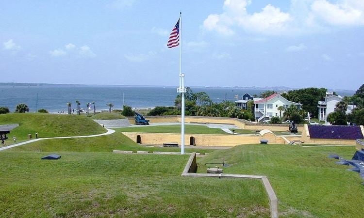 Fort Moutrie, Sumter National Monument, VBT biking south carolina