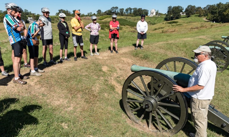 Vicksburg battlefield, Mississippi Bike Tour VBT
