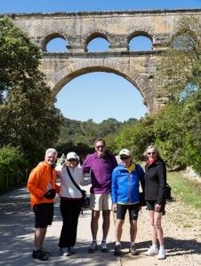VBT Travelers at Pont du gard