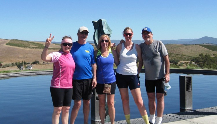 California Bike tour group