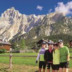 VBT bikers in the Dolomites, Italy
