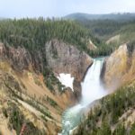 yellowstone national park waterfall