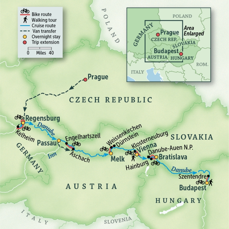 Danube Bike & River Cruise: Prague to Budapest