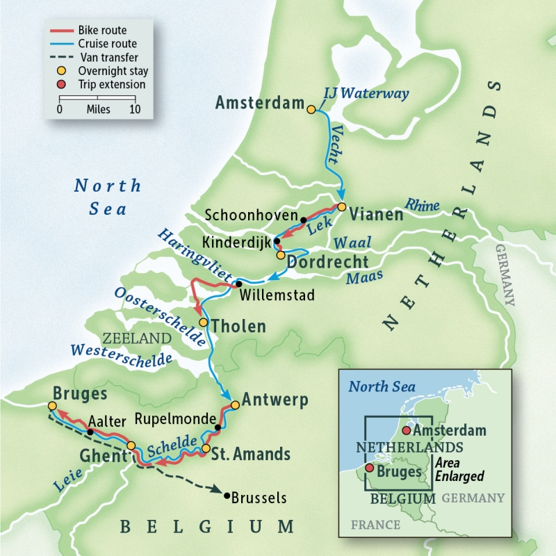 Holland & Belgium Bike & Boat: Amsterdam to Bruges