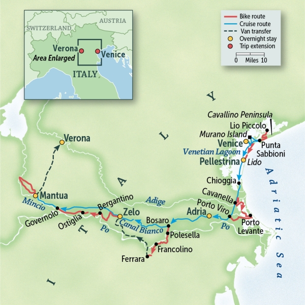 Italy Bike & Boat: Venice to Mantua