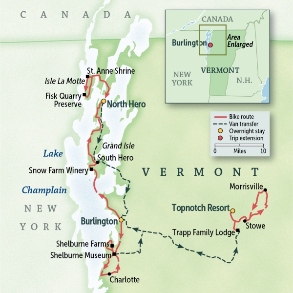 Vermont: Burlington, the Champlain Islands & Country Villages