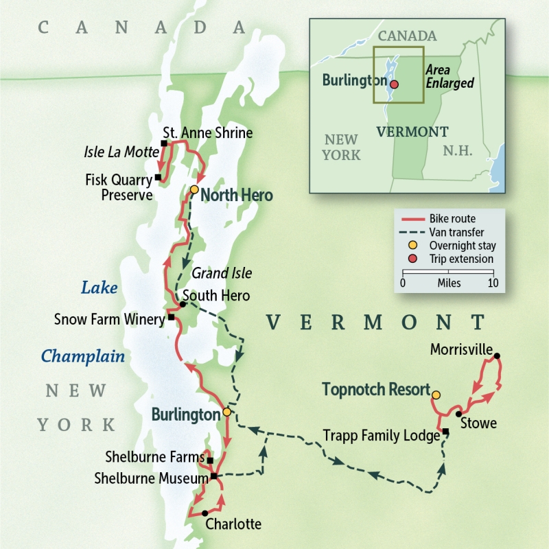 Vermont: Lake Champlain Islands, Burlington & Stowe