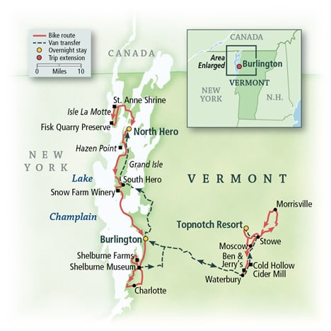 Vermont: Champlain Islands, Burlington & Stowe 1