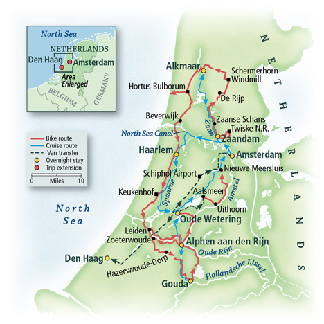 The Netherlands Bike & Boat: Springtime in Holland, Aboard the Princesse Royal