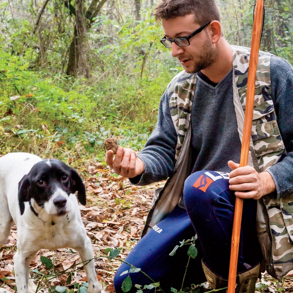 Italy: Piedmont, Langhe & The Riviera - Truffle Hunter and Dog