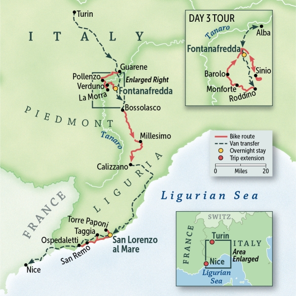 Italy: Piedmont, Langhe & the Italian Riviera