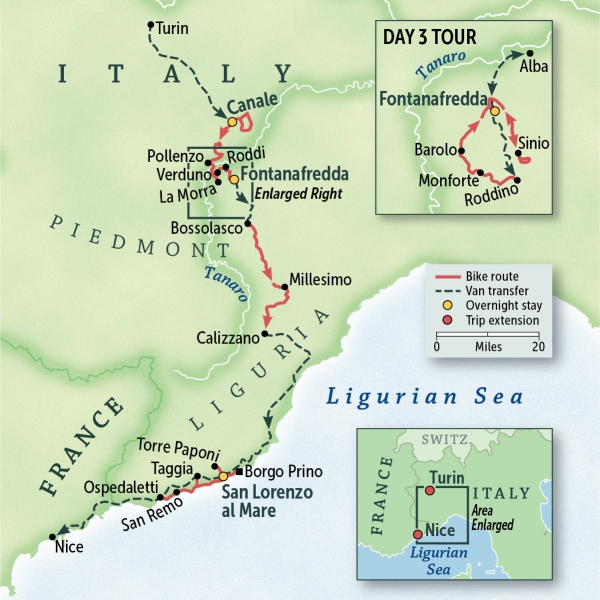 Italy: Piedmont, Langhe & the Italian Riviera