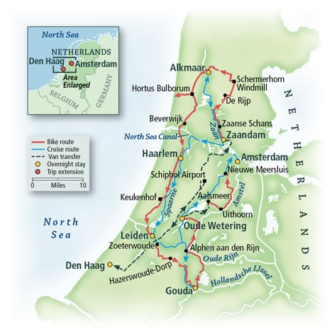 The Netherlands Bike & Boat: Springtime in Holland, Aboard the Magnifique
