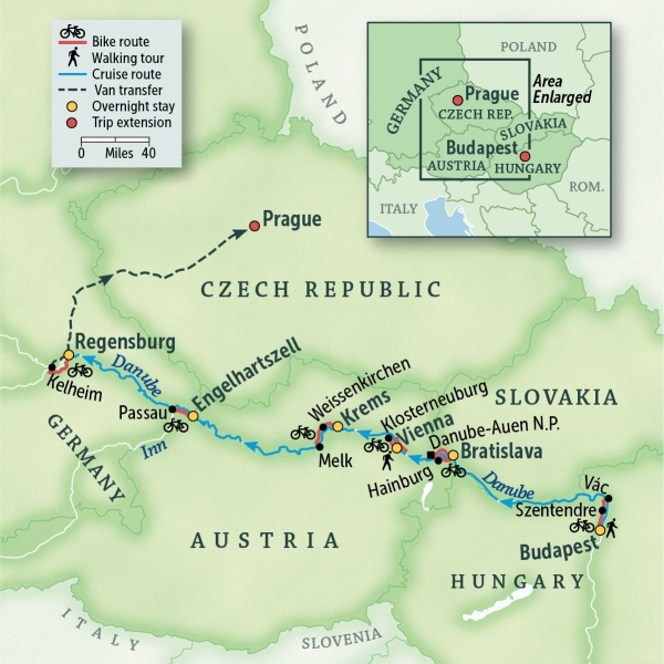 Danube Bike & River Cruise: Budapest to Prague