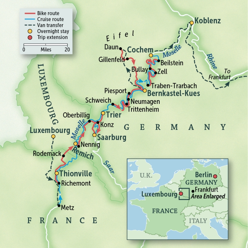 France, Luxembourg & Germany Bike & Boat: Mosel River Valley, Aboard the Princesse Royal