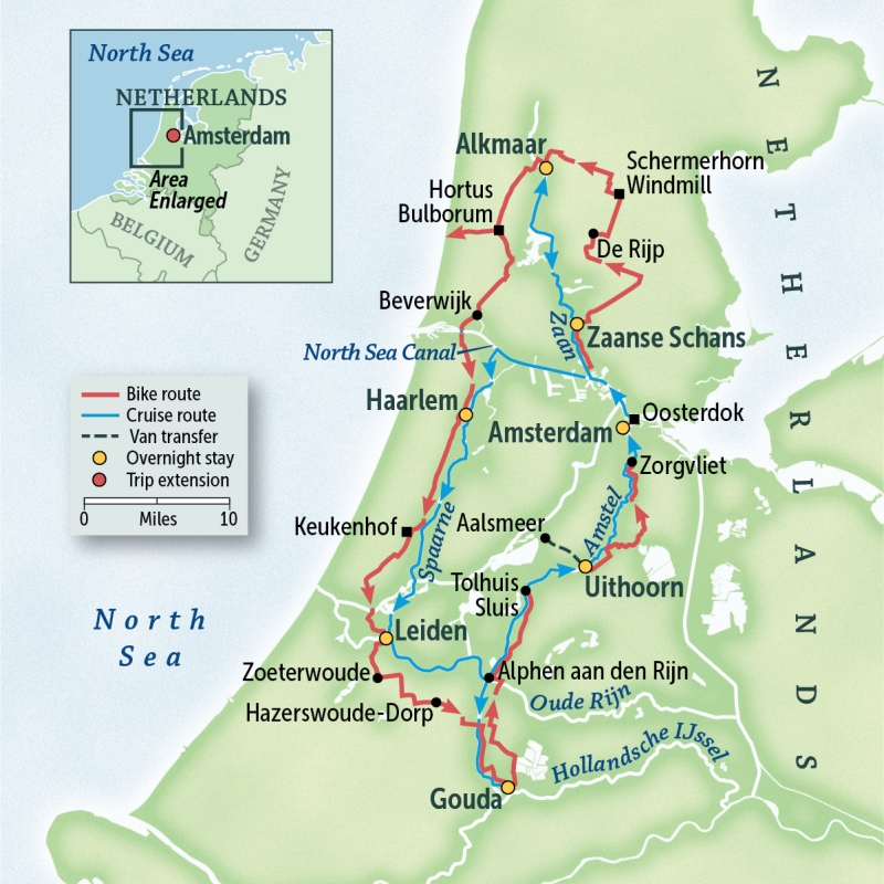 The Netherlands Bike & Boat: Springtime in Holland, Aboard the Lena Maria