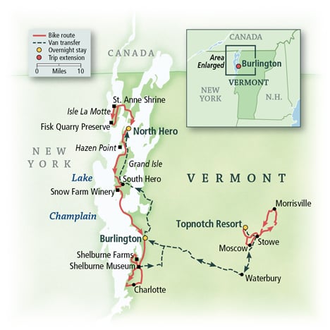 Vermont: Lake Champlain Islands, Burlington & Stowe 1