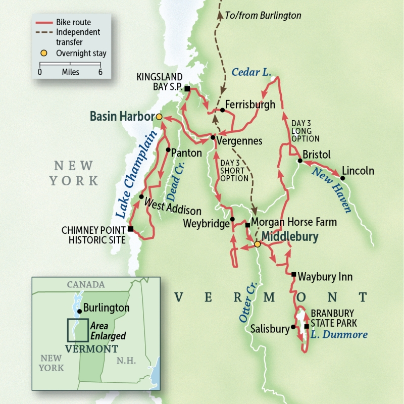 Vermont: Middlebury Countryside & the Lake Champlain Coast
