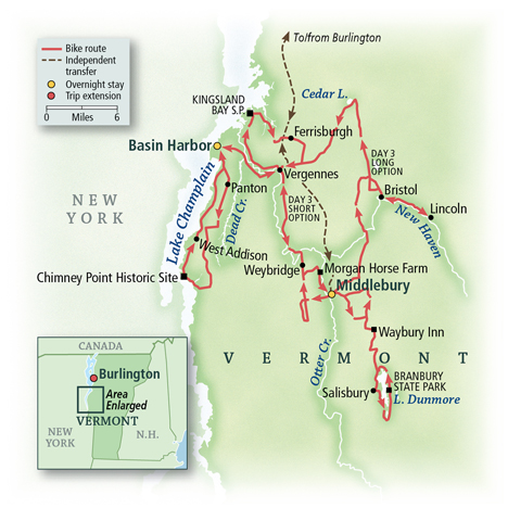 Vermont: MIDDLEBURY COUNTRYSIDE & THE LAKE CHAMPLAIN COAST