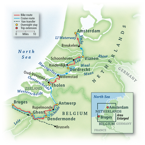 Holland & Belgium Bike & Boat: Amsterdam to Bruges, Aboard the Magnifique II 2021