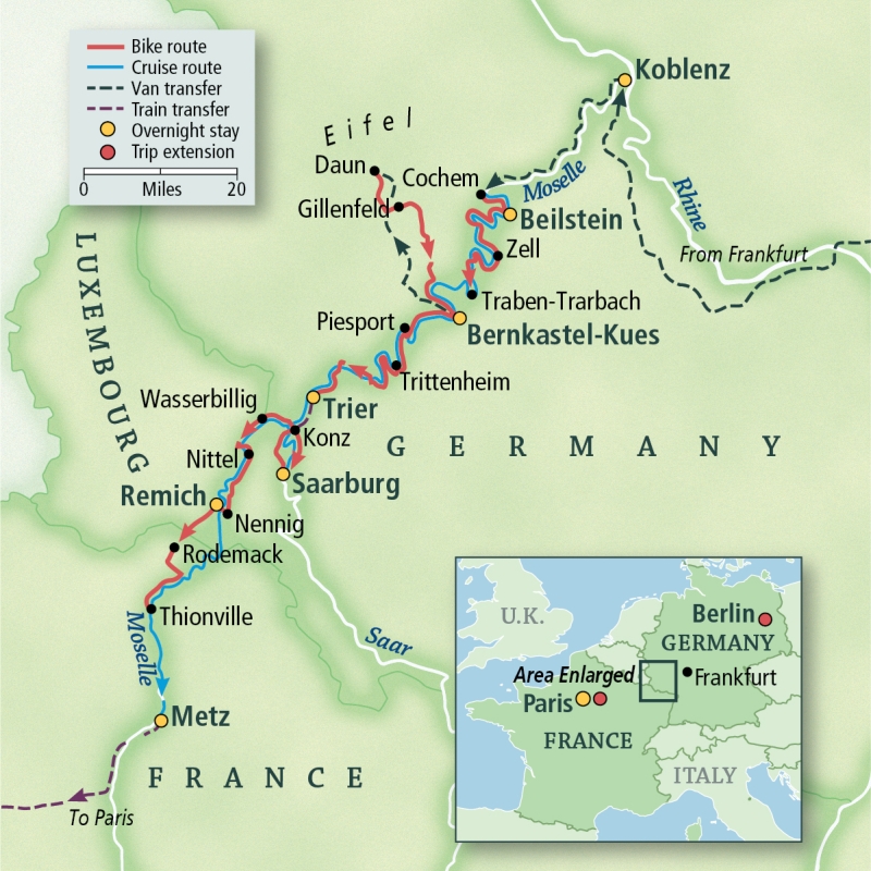 Germany, Luxembourg & France Bike & Boat: Mosel River Valley 2