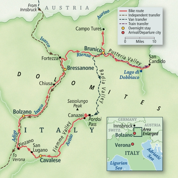 Italy: The Dolomites, Bolzano to Ora
