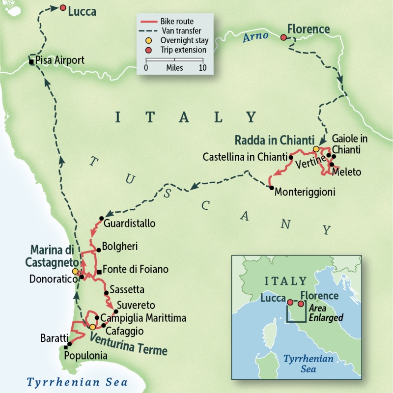 Italy: Tuscany, Chianti & Marina di Castagneto